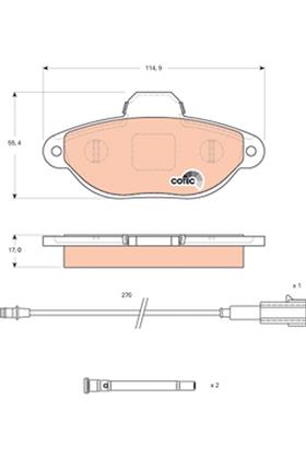 Bremsbelagsatz COTEC vorne