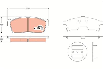 Bremsbelagsatz COTEC vorne Suzuki