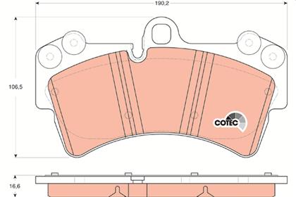 Bremsbelagsatz COTEC vorne