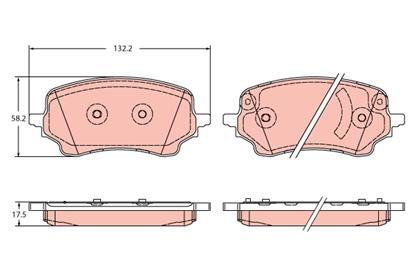 Bremsbelagsatz vorne Ford