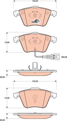 Bremsbelagsatz 20mm