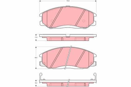 Bremsbelagsatz vorne