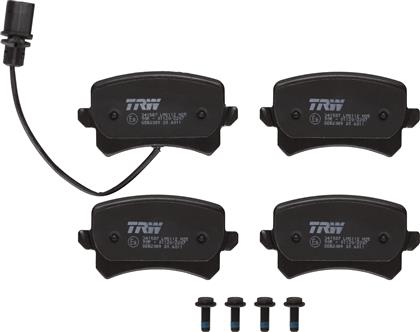 Bremsbelagsatz hinten Audi