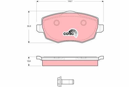 Bremsbelagsatz COTEC vorne Lancia