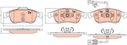 Bremsbelagsatz vorne Mercedes