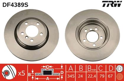 Bremsscheibe belüftet hinten BMW