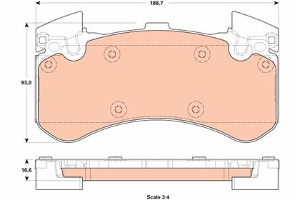 Bremsbelagsatz vorne