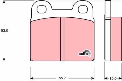 Bremsbelagsatz COTEC