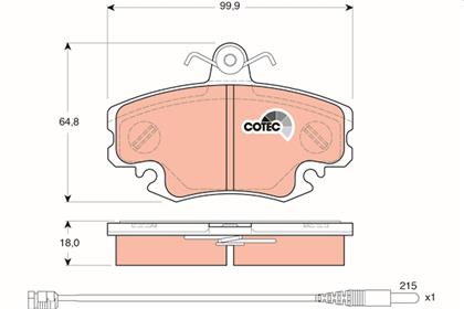 Bremsbelagsatz COTEC vorne