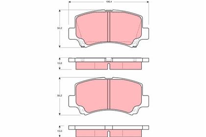 Bremsbelagsatz vorne