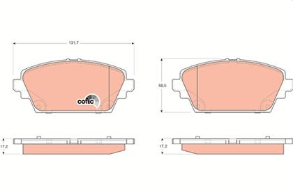 Bremsbelagsatz COTEC vorne Nissan