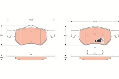 Bremsbelagsatz COTEC vorne