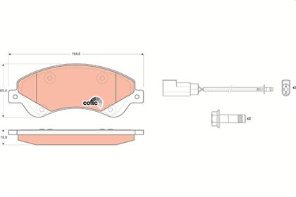 Bremsbelagsatz COTEC vorne Ford