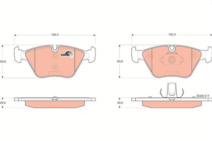 Bremsbelagsatz COTEC vorne