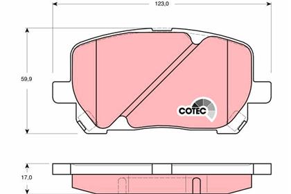 Bremsbelagsatz COTEC vorne Toyota