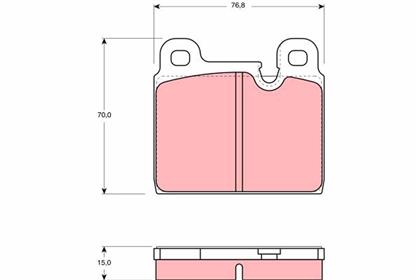 Bremsbelagsatz vorne Porsche