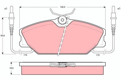 Bremsbelagsatz vorne Renault