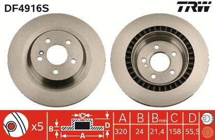Bremsscheibe belüftet hinten Mercedes