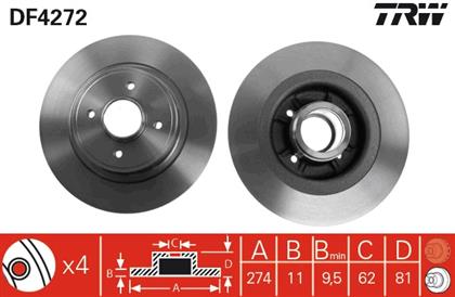 Bremsscheibe hinten Renault