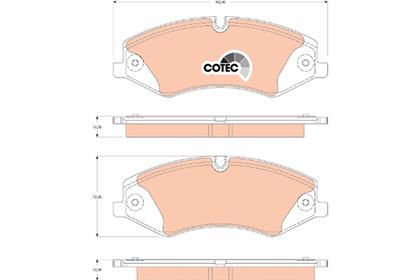 Bremsbelagsatz COTEC vorne Land Rover