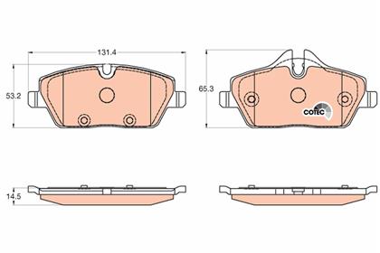 Bremsbelagsatz COTEC vorne BMW