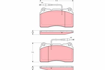Bremsbelagsatz vorne