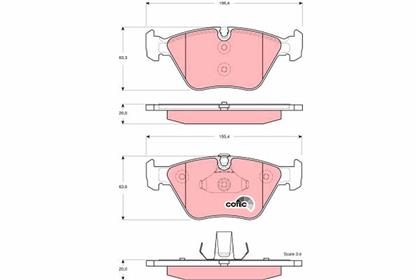 Bremsbelagsatz COTEC vorne BMW