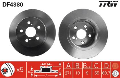 Bremsscheibe hinten Toyota