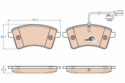 Bremsbelagsatz COTEC vorne Renault