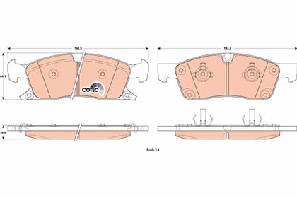 Bremsbelagsatz COTEC vorne Jeep