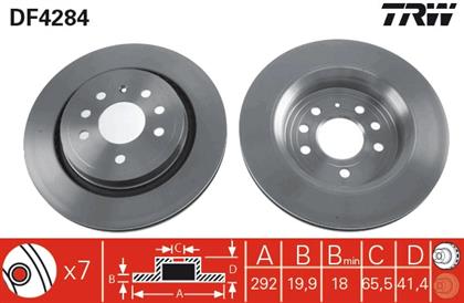 Bremsscheibe belüftet hinten