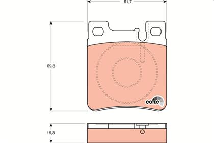 Bremsbelagsatz COTEC hinten