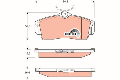 Bremsbelagsatz COTEC vorne