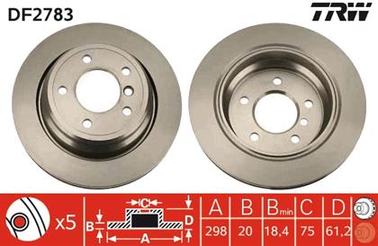 Bremsscheibe belüftet hinten