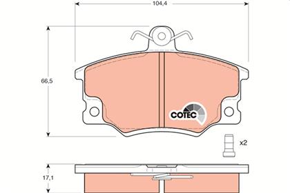 Bremsbelagsatz COTEC