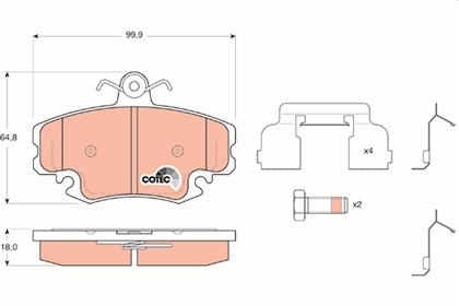 Bremsbelagsatz COTEC vorne