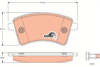 Bremsbelagsatz COTEC vorne