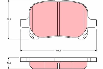 Bremsbelagsatz vorne