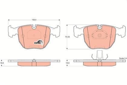 Bremsbelagsatz COTEC vorne