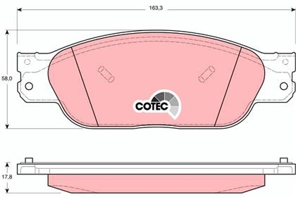Bremsbelagsatz COTEC vorne