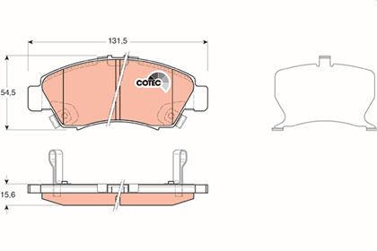 Bremsbelagsatz COTEC vorne Honda