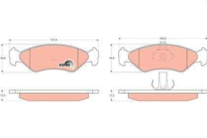 Bremsbelagsatz COTEC vorne