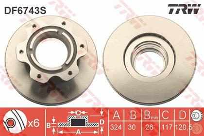 Bremsscheibe belüftet hinten