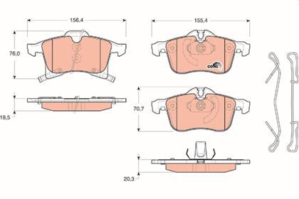 Bremsbelagsatz COTEC vorne