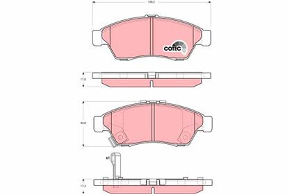 Bremsbelagsatz COTEC vorne Suzuki