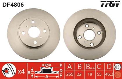 Bremsscheibe 22x255