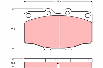 Bremsbelagsatz vorne Toyota