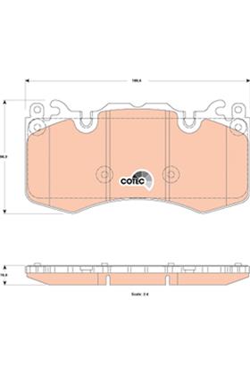 Bremsbelagsatz COTEC vorne Land Rover