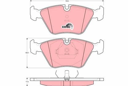 Bremsbelagsatz COTEC vorne