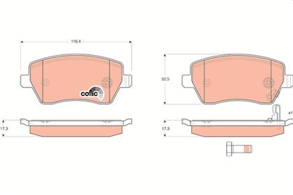 Bremsbelagsatz COTEC vorne
